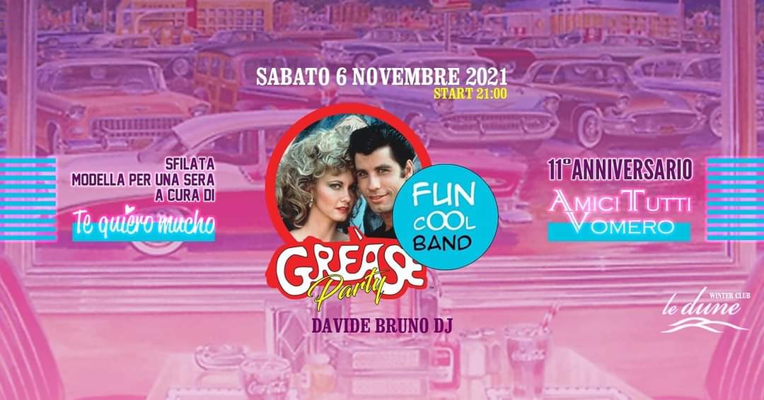 Fun Cool “Grease Party” live alle Dune