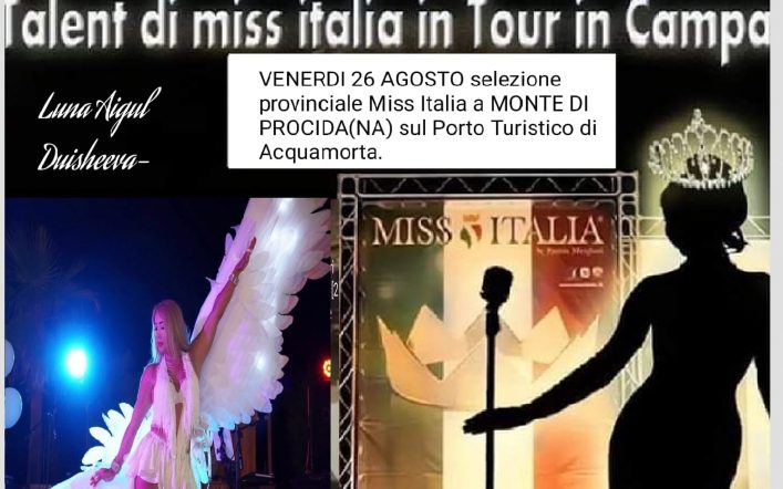 A Monte Procida una Selezione Provinciale di Miss Italia venerdì 26 agosto