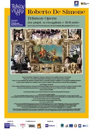 Nel ritrovato teatro pubblico di Forcella arriva il nuovo spettacolo di Roberto De Simone: “Trianon Opera”