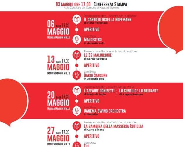 Ritorna la rassegna letteraria “Apericult” a Massa di Somma