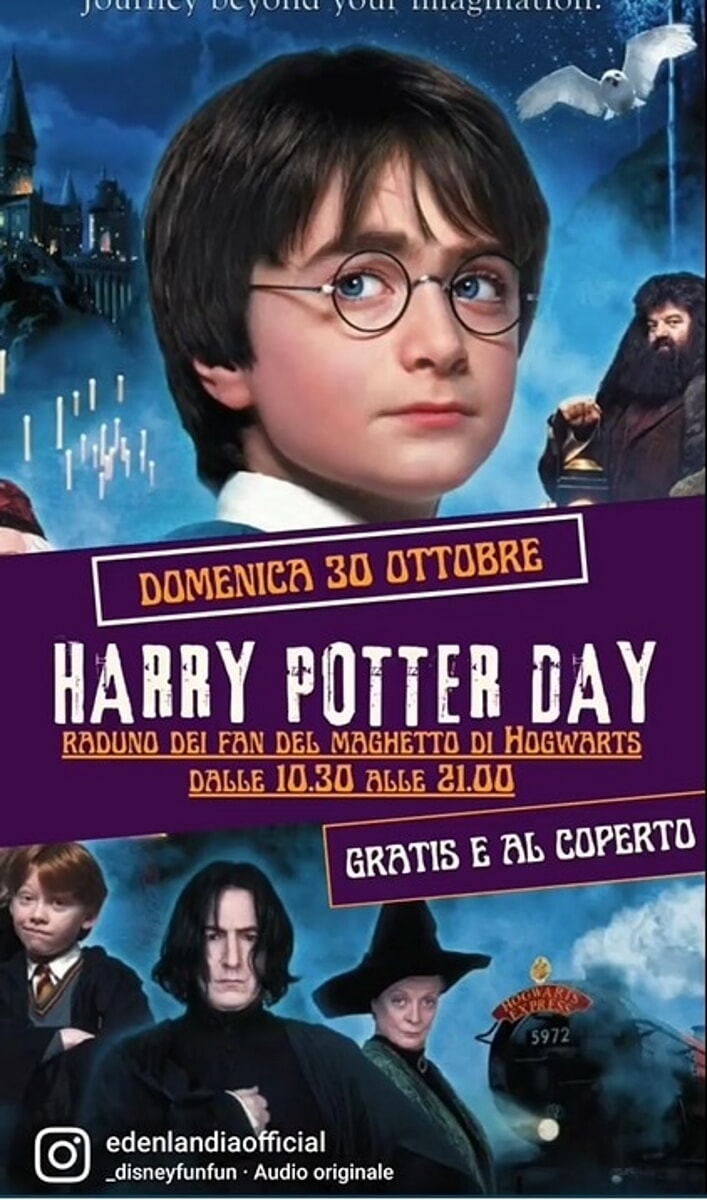 All’Edenlandia arriva il maghetto occhialuto “Harry Potter Day”