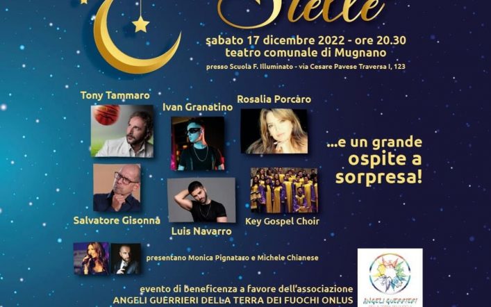 Il grande evento solidale al teatro comunale di Mugnano “Notte di Stelle”: un parterre di ospiti d’eccezione
