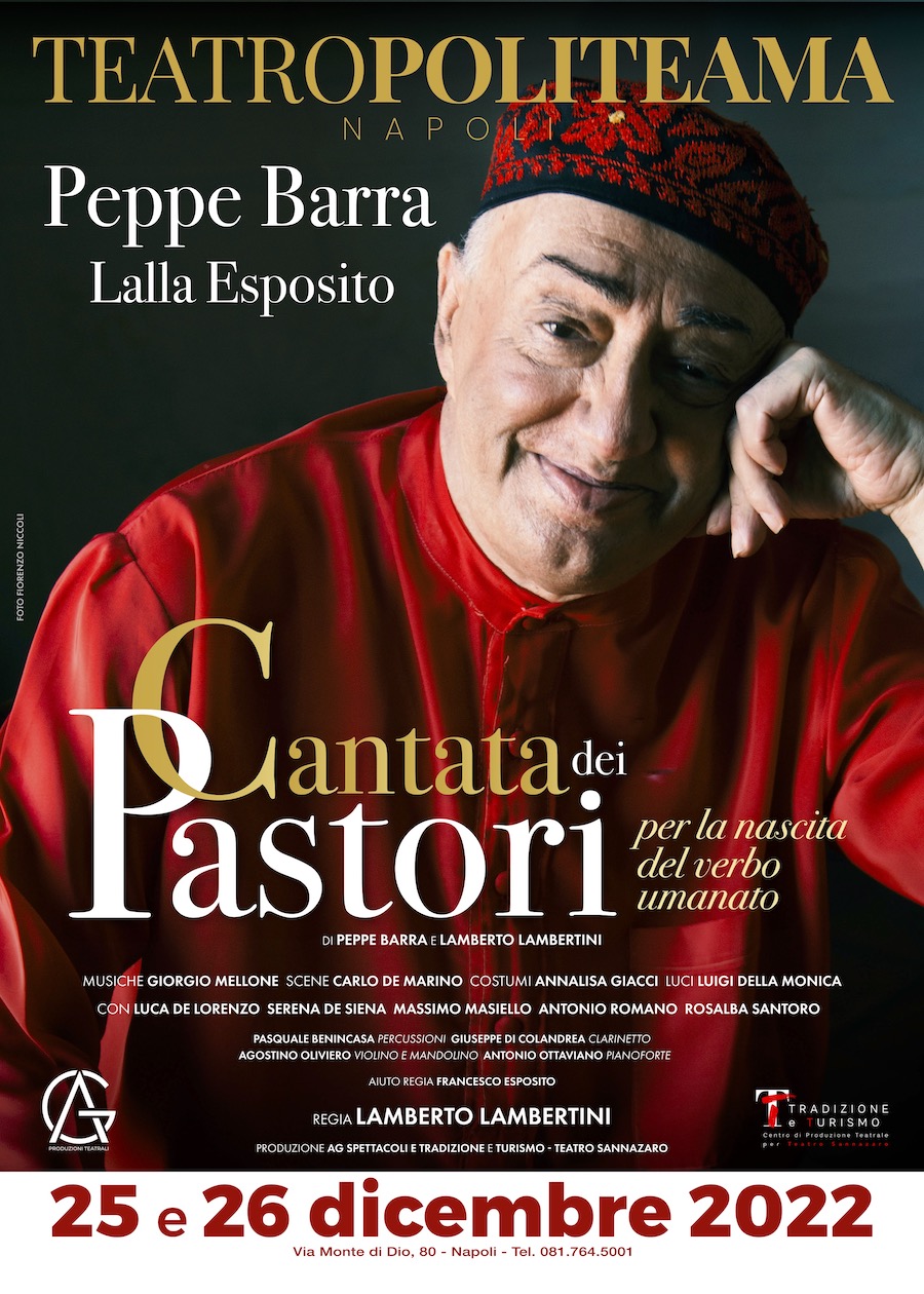 Peppe Barra va di scena al teatro Politeama con “Cantata dei Pastori. Per la nascita del verbo umanato”