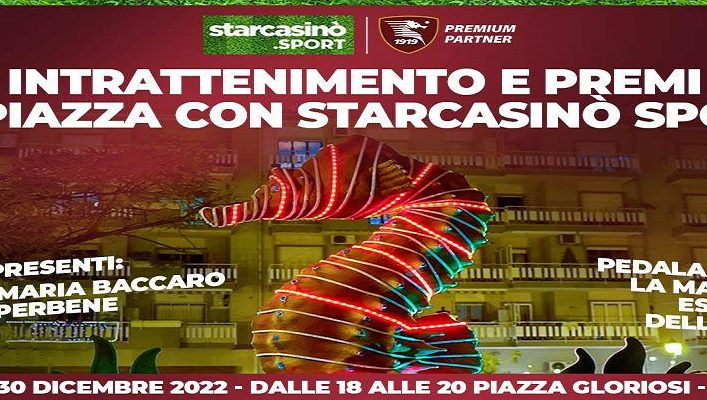 Speciale Challenge in piazza Gian Camillo Gloriosi a Salerno: “Luci sull’Ippocampo Granata”