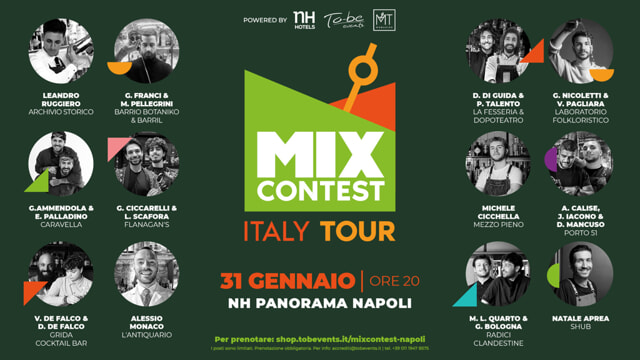 Mix Contest Italy Tour 2023: una drink battle tra i migliori cocktail bar di Napoli