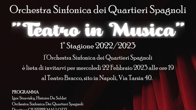 L’Orchestra Sinfonica dei Quartieri Spagnoli live “Teatro in Musica” al Teatro Bracco
