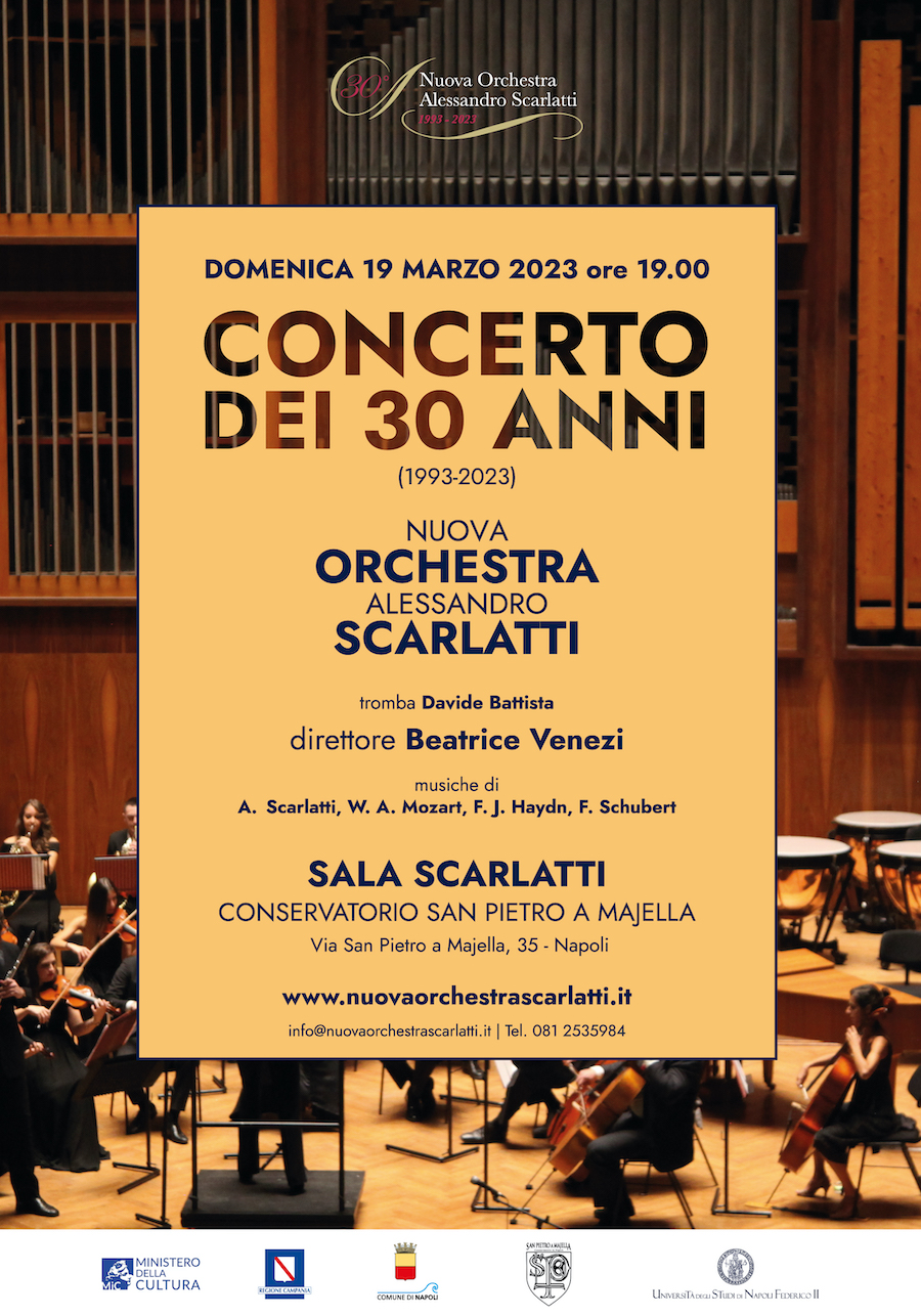 Al Conservatorio San Pietro a Majella di Napoli va di scena “Concerto dei 30 anni della Nuova Orchestra Scarlatti (1993-2023)”