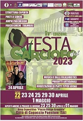 E’ tutto pronto per la 15esima edizione della Festa del Carciofo 2023 a Capaccio-Paestum