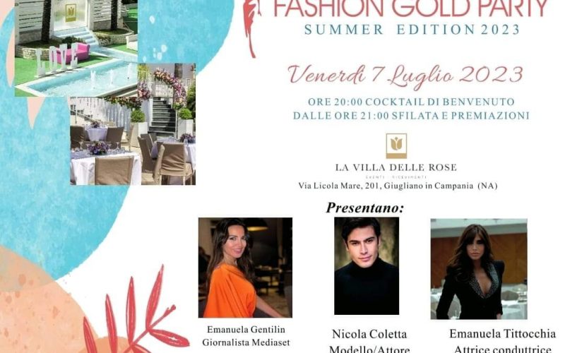Il countdown per il Fashion Gold Party  Summer Edition è iniziato