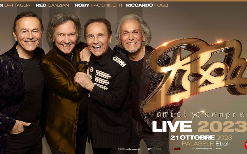 I Pooh aggiungono un’altra data al loro magico tour reunion “POOH – AMICI X SEMPRE”: PalaSele di Eboli