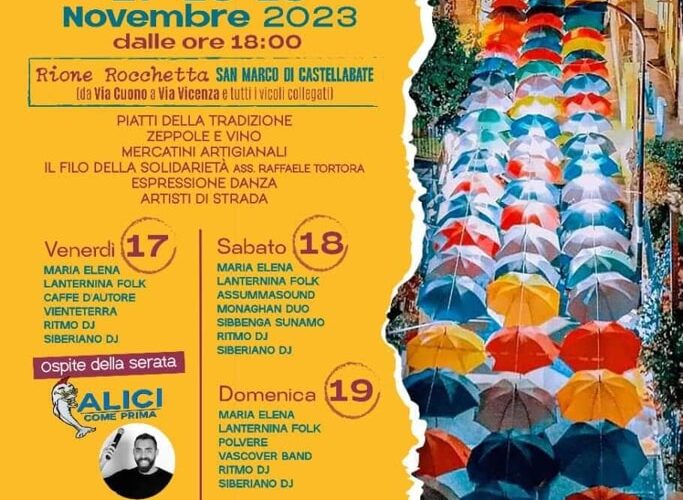 Ritorna il “Festival di San Martino: musica, zeppole e vino”