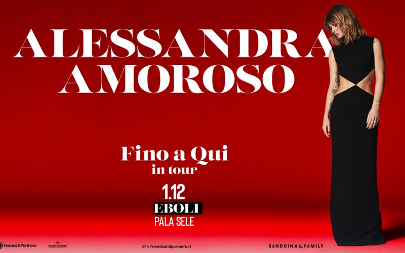 ALESSANDRA AMOROSO CON “FINO A QUI in tour”: PRIMA TAPPA DAL PALASELE IL 1° DICEMBRE