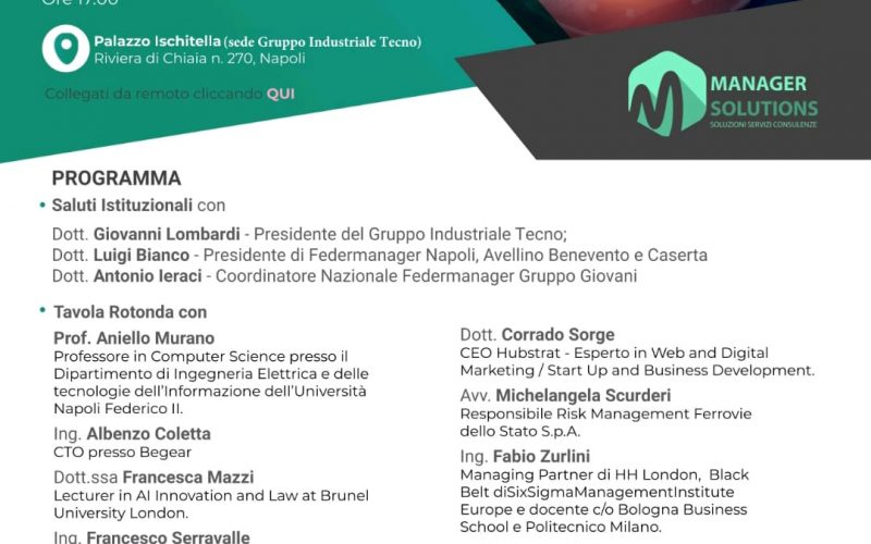 I giovani di Federmanager a convegno sui nuovi scenari dell’intelligenza artificiale