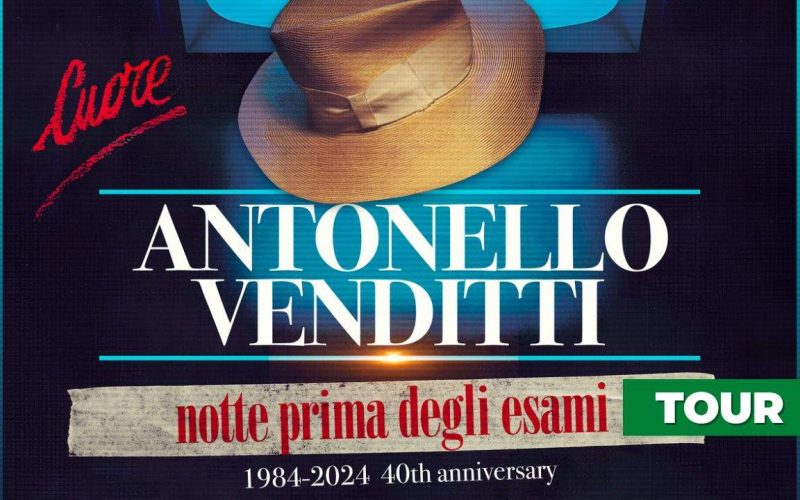 Antonello Venditti per il tour “Notte prima degli esami 1984-2024 40th anniversary” a Paestum