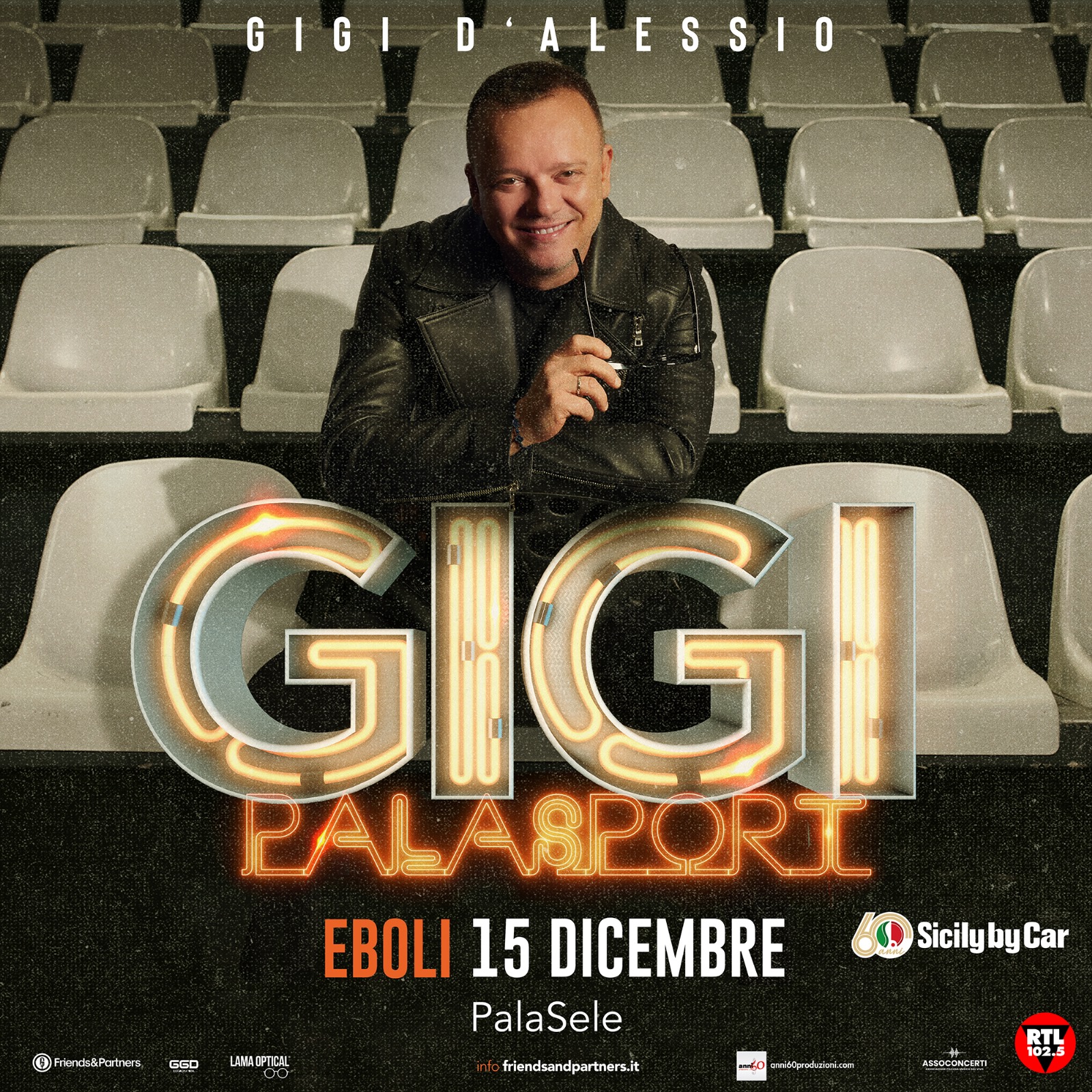 GIGI D’ALESSIO il 15 dicembre al Palasele di Eboli