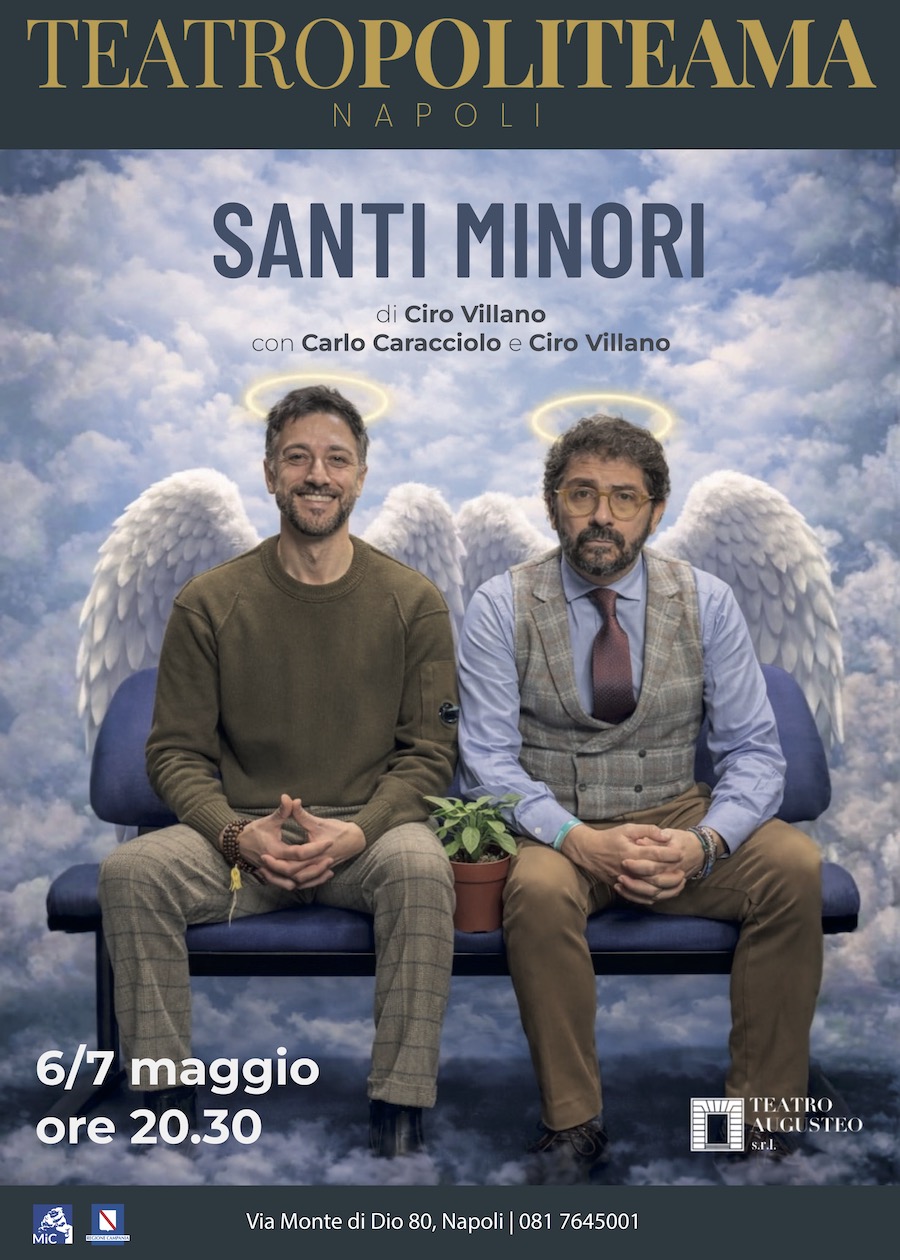 Politeama Napoli: In scena “Santi minori” con Carlo Caracciolo e Ciro Villano