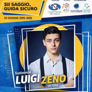 Luigi Zeno testimonial della XII edizione di “Sii Saggio, Guida Sicuro”