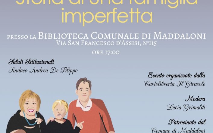 Maddaloni: Luca Trapanese presenta “Storia di una famiglia imperfetta” alla Biblioteca Comunale.