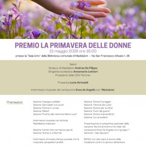 II Edizione del Premio “La Primavera delle Donne”