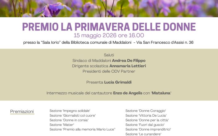 II Edizione del Premio “La Primavera delle Donne”