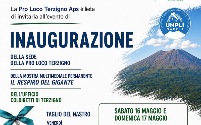 Coldiretti Terzigno si tinge di cultura: la nuova sede apre con la mostra sul Vesuvio “Il Respiro del Gigante”