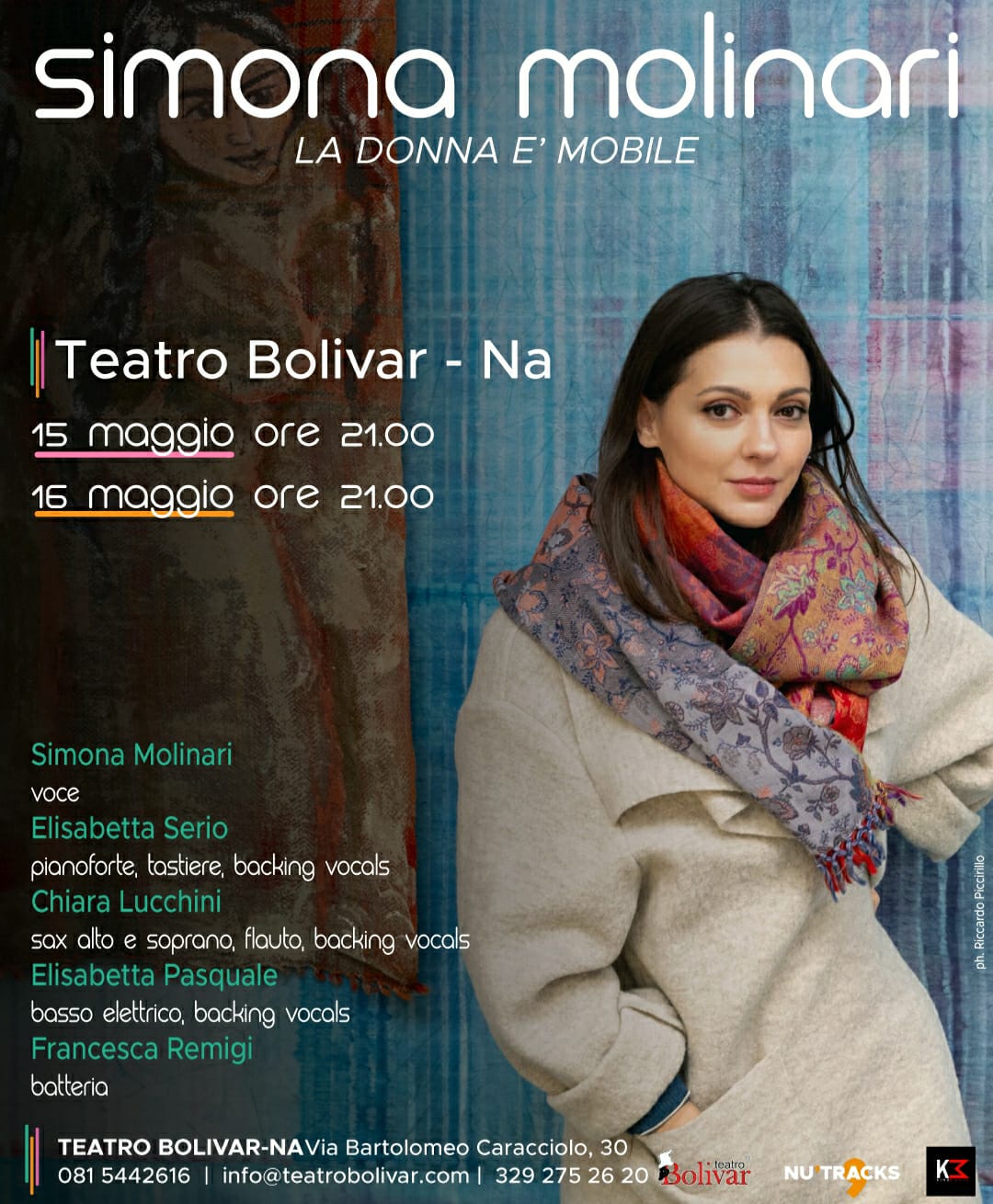 al Teatro Bolivar Simona Molinari porta in scena “La donna è mobile”